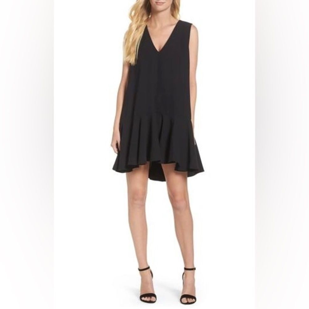 French Connection Aro Black Babydoll Mini Dress Size 0